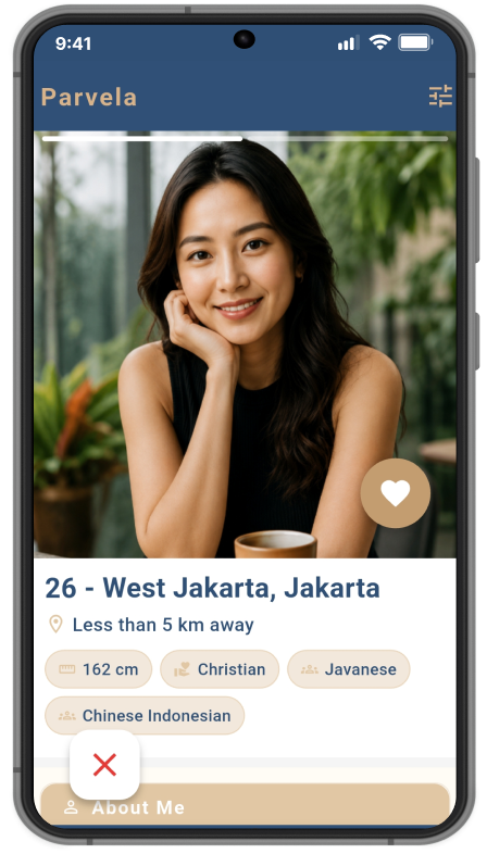 Parvela app screenshot